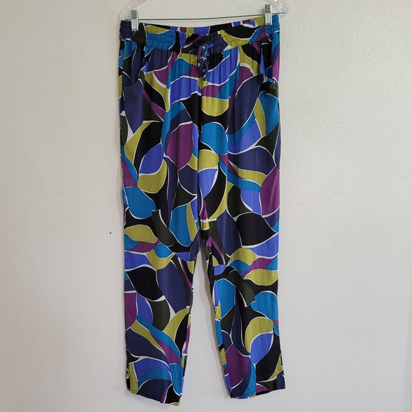 Rosa Faia Elastic Waist Semi Sheer Lounge Beach Pants - Picture 1 of 7
